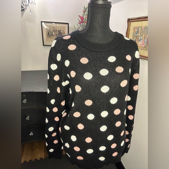 Polka dot PopSugar sweater size XL - Picture 5 of 10